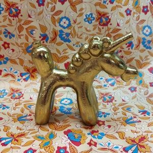 Metal Gold Balloon Animal Unicorn Paperweight Decor